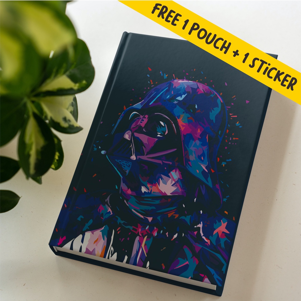 

Buku Catatan Notebook Notes Planner Journal Agenda, Polos dan Dotted Darth Vader