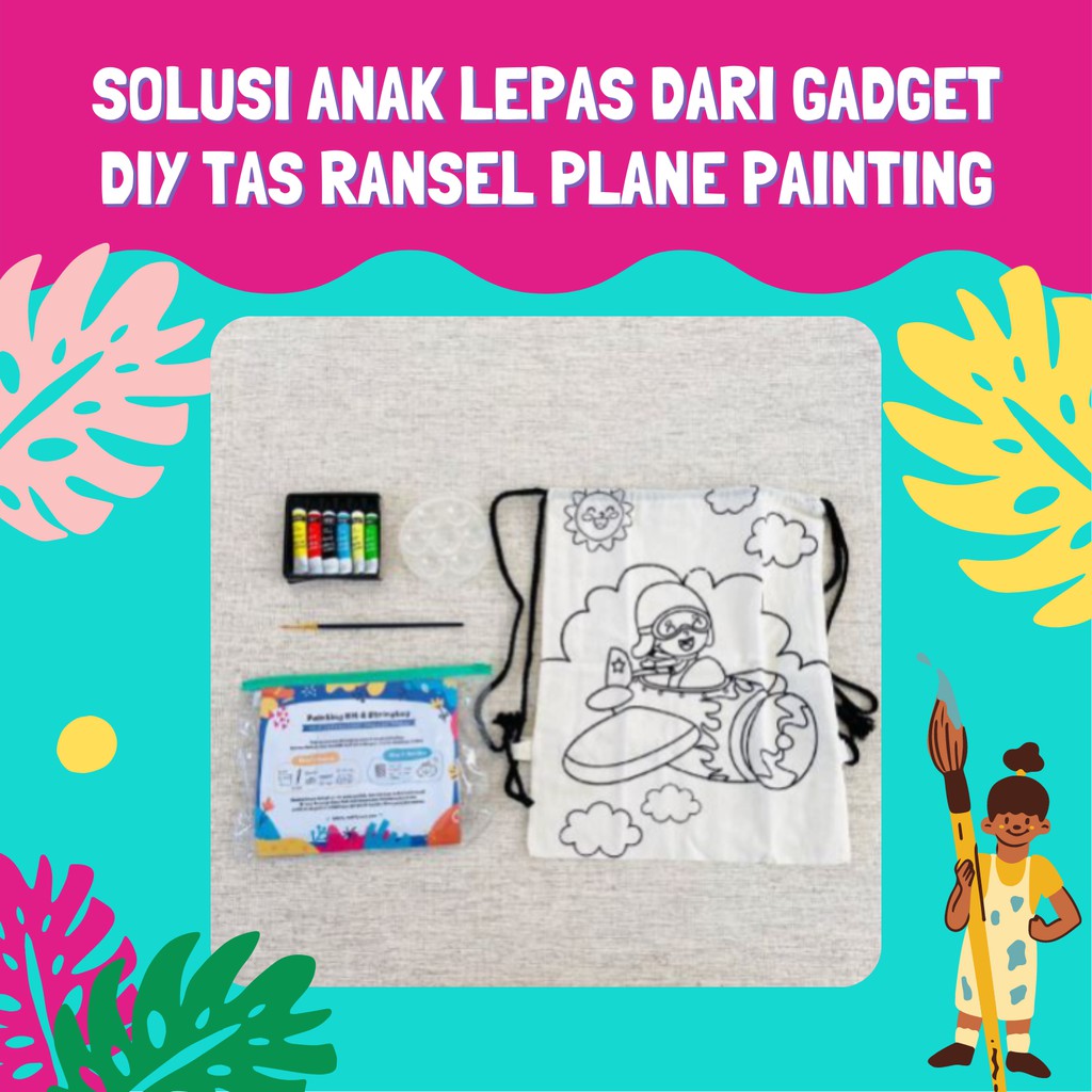 

Painting Kit String Bag Plane - Paket Lengkap Melukis