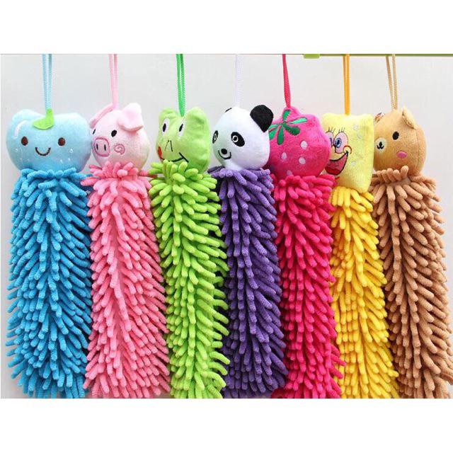 Hand Towel Pembersih Tangan Microfiber Chennile Karakter Lucu Cartoon