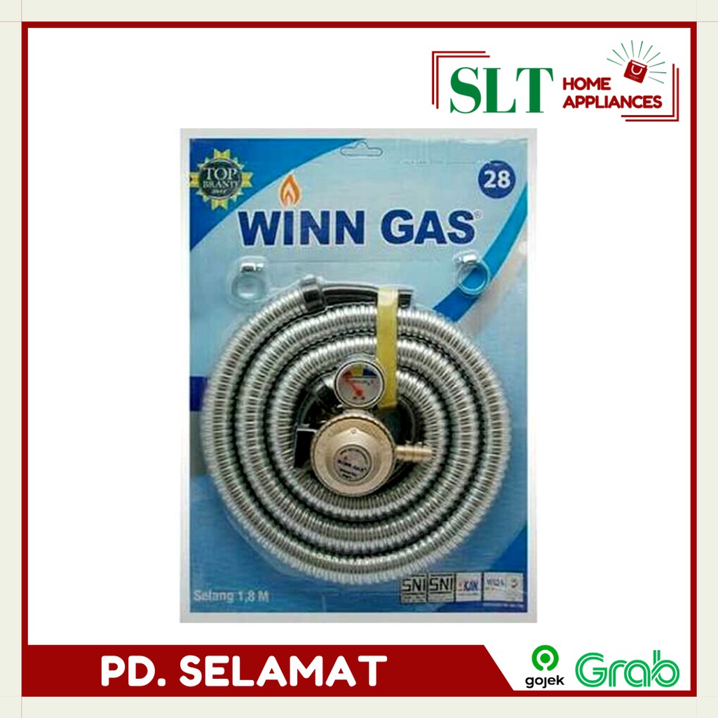 WINN REGULATOR DAN SELANG W 28 SELANG GAS SELANG KOMPOR GAS