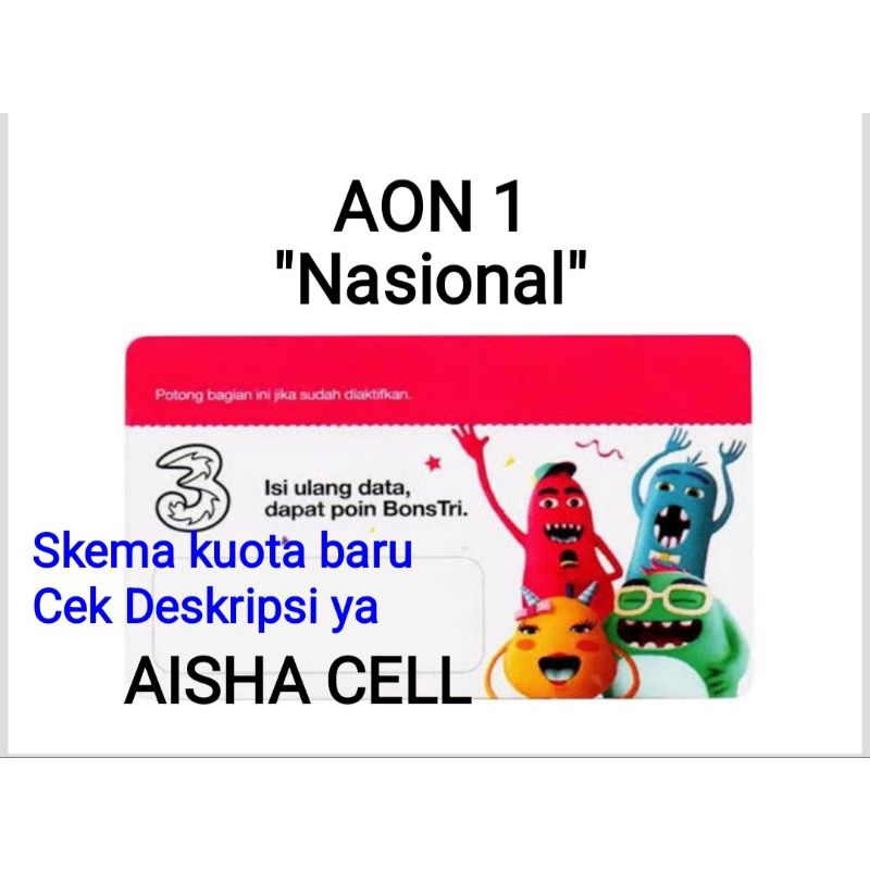 Voucher 3 Tri Three AON 1 Jawa Timur