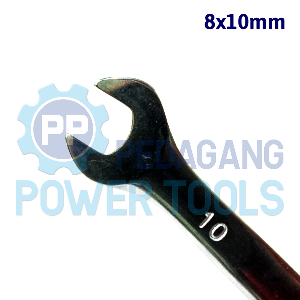 BISON KUNCI PAS 8 X 10 MM ALAT BUKA BAUT DOUBLE OPEN END WRENCH 8X10