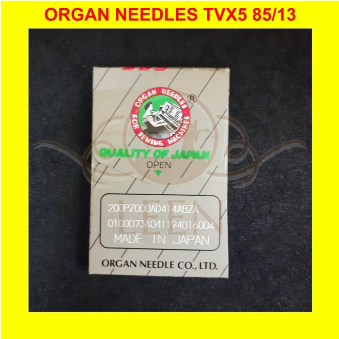 Jarum ORGAN TVx5 13 Make Up Japan Needles TV X 5 Mesin Mike Up LEEN