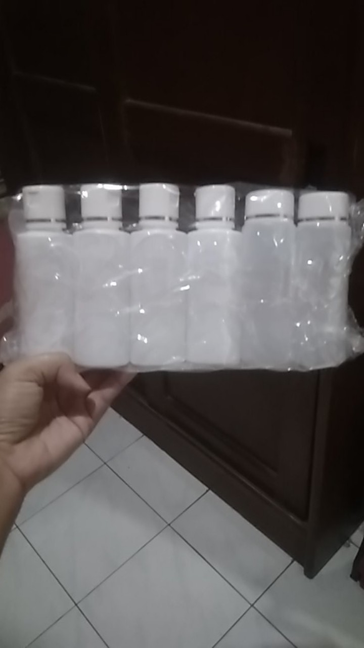 Botol Yadle 100 Ml Natural Tutup Putih List Gold