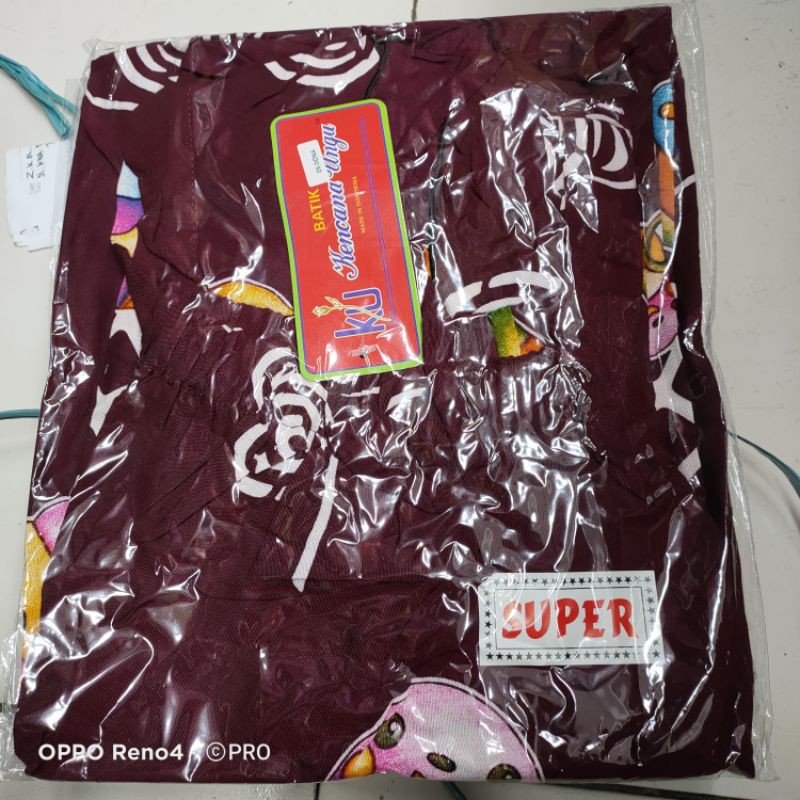 Daster motif boneka kencana ungu daster ibu muda kencanaungu dona-marun