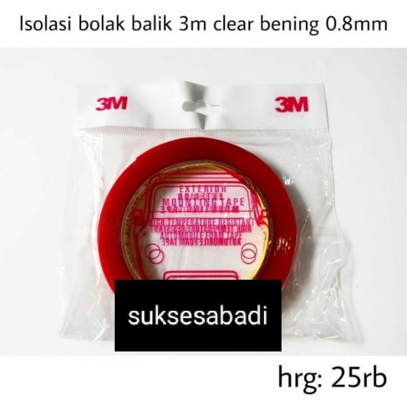 

isolasi bolak balik 3m clear bening isolasi bolak balik 3m 0.8 mm