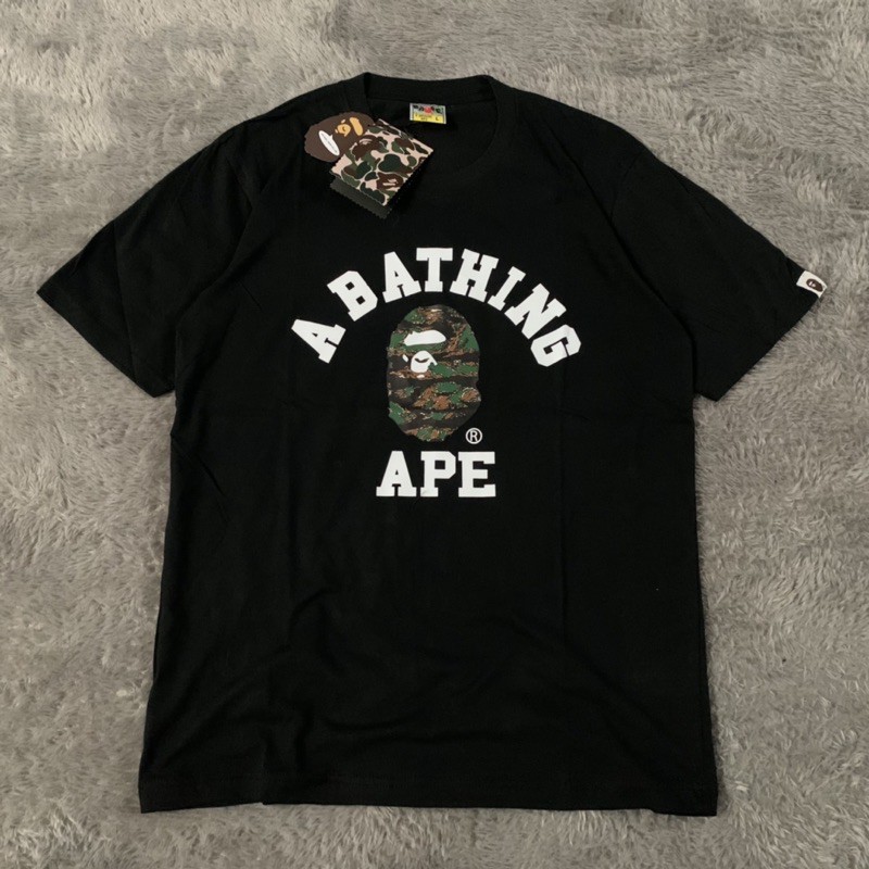 Kaos Tshirt Bape Bathing Ape Basic Dessert Fulltag &amp; Lebel