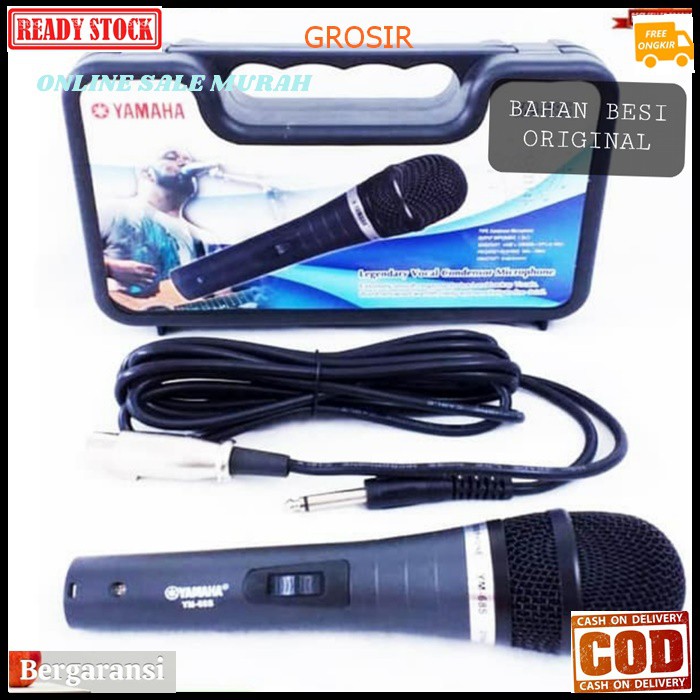 G101 Yamaha mic kabel mik cable microphone mikrophone legendary dynamic karaoke vocal vokal audio sound system sistem pengeras suara pro profesional legendaris dinamic G101   BISA SEGALA JENIS ALAT AUDIO  GK PAKE BATERAI LANGSUNG NYALA  Mic / Mikropon / M