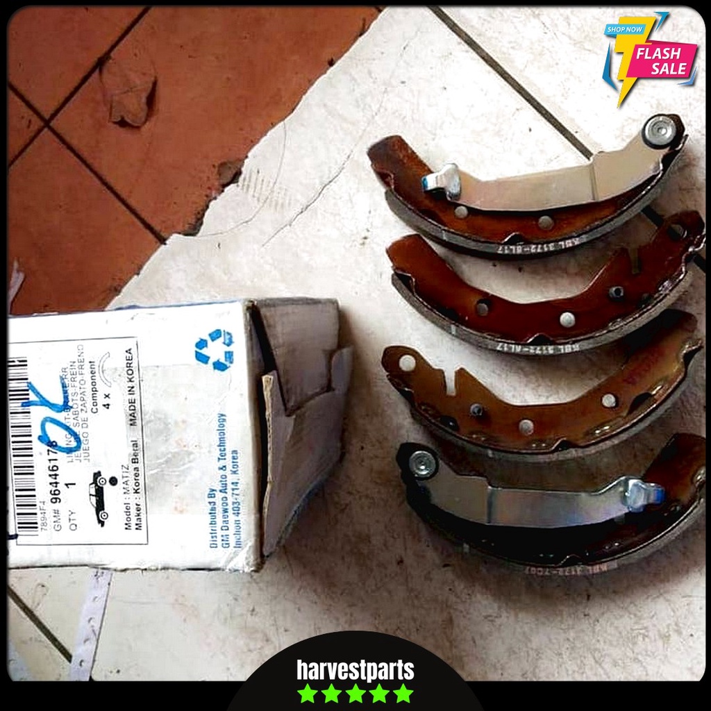 Kampas Rem Chevrolet Spark 800 Belakang Chevrolet Spark 1000 Original 96446178