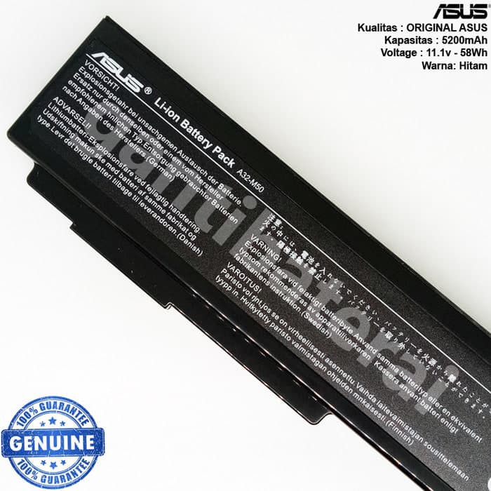 ORIGINAL Baterai Asus N43 N43S N43SL N43SM N43SN N43J N43JF N43JM