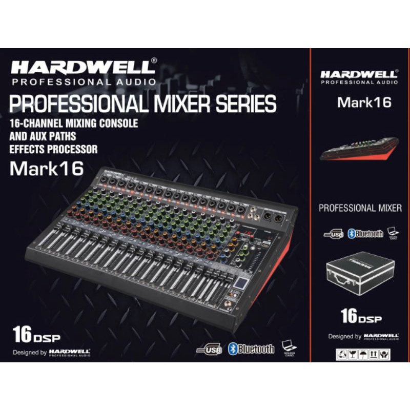 mixer audio Hardwell Mark 16 16ch original mixer hardwell mark16