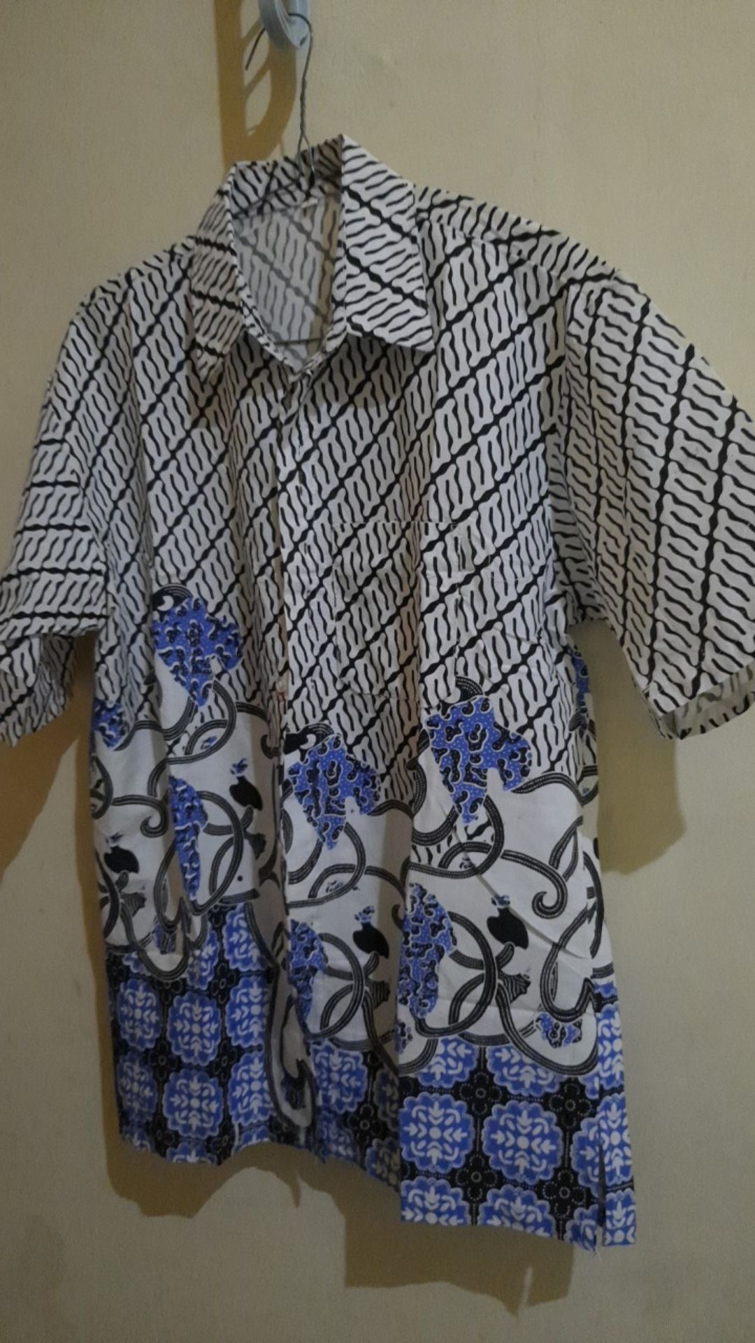 Size M L Xl Xxl New Kemejapria Lengan Pendek 848vo Pilot Pangkat 4029ys Batik Pria Turambi