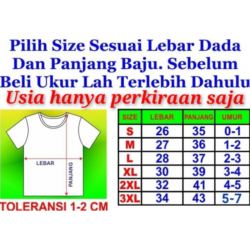 SETELAN SINGLET BAYI DAN ANAK PEREMPUAN/LAKI LAKI USIA O - 5 TAHUN