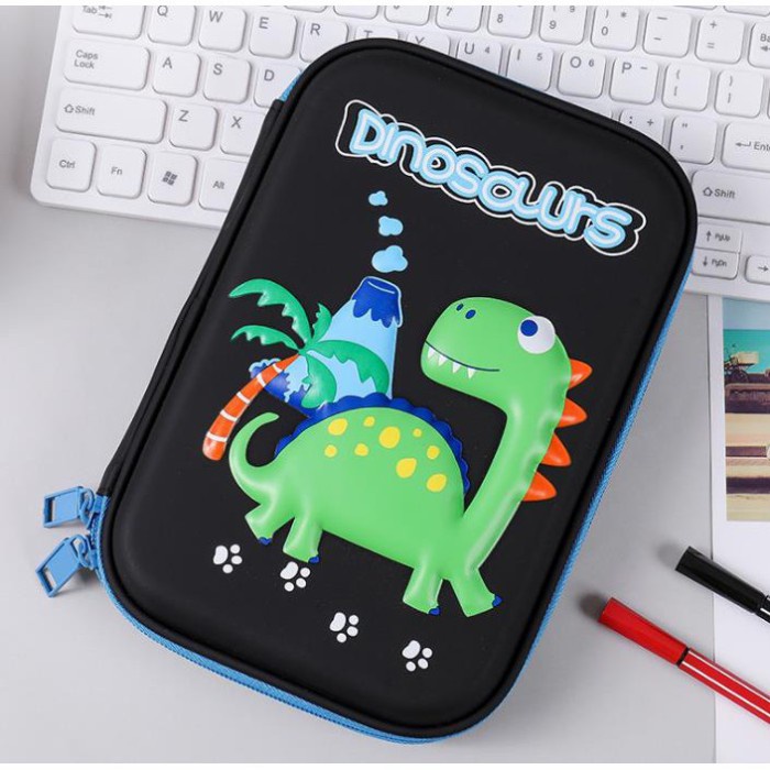 

Unik Kotak Tempat Pensil Dinosaurus Pencil Case Dino Kartun Timbul Import Promo