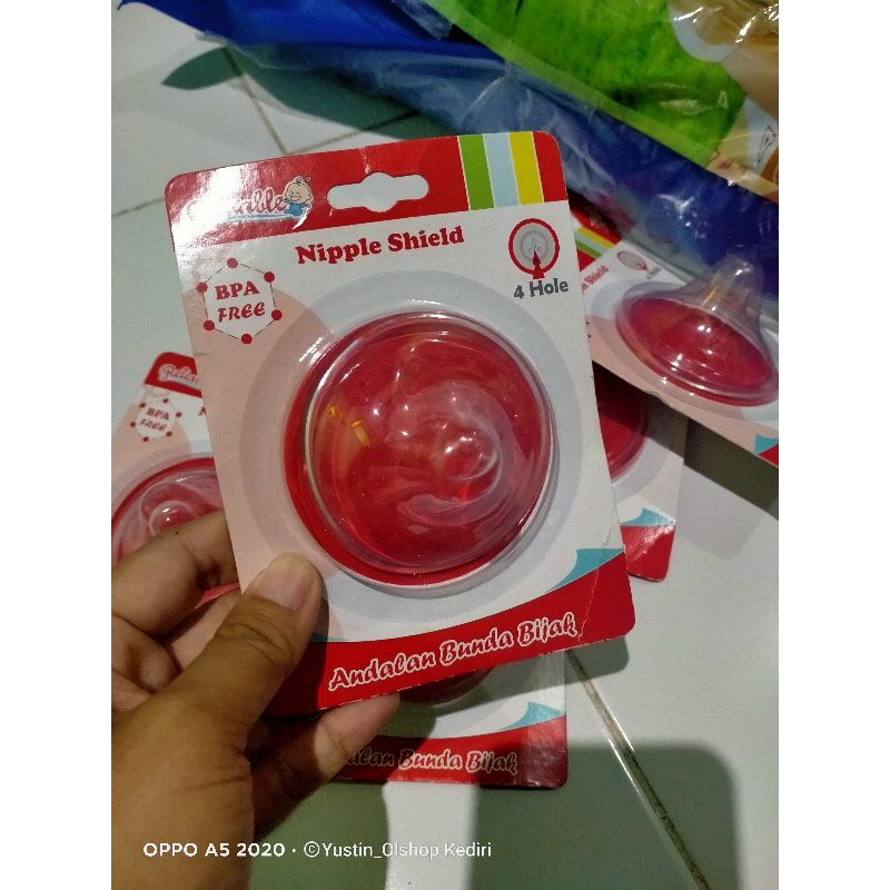 Reliabble Nipple shield silikon 8847/ Penyambung ASI /Pelindung puting ibu menyusui