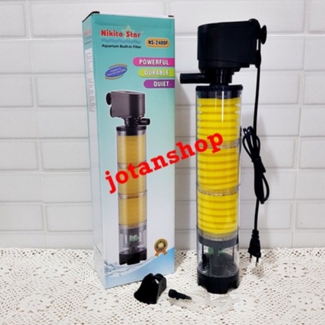 Nikita Star NS 2400F 2400 F built in Filter Tabung Mesin Pompa Aquarium NS2400F