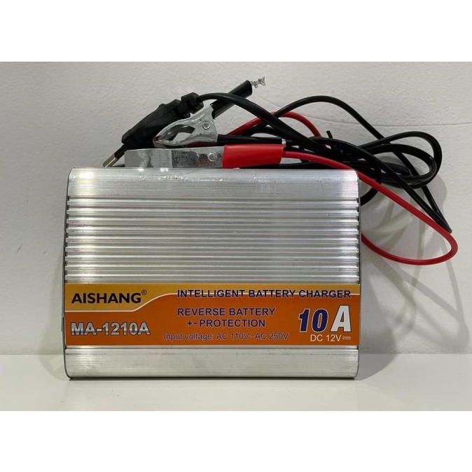 Charger Aki 12V 10A Aishang / Charger Aki 12 Volt 10 Ampere