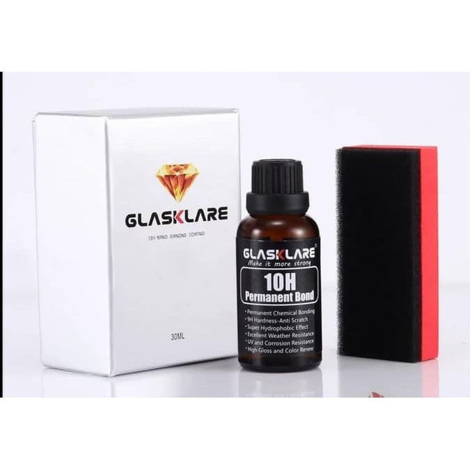 Original Premium Nano Ceramic 10H Glasklare Coating Paint Auto Detailing Asli 100%
