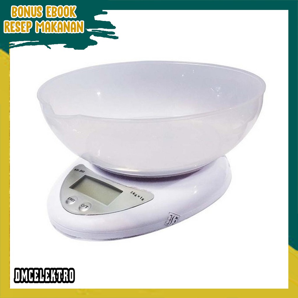 Timbangan dapur digital 5kg / Timbangan digital kue / Timbangan digital dapur / Timbangan dapur