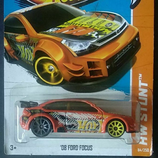 Diecast Hot Wheels 08 Ford Focus orange