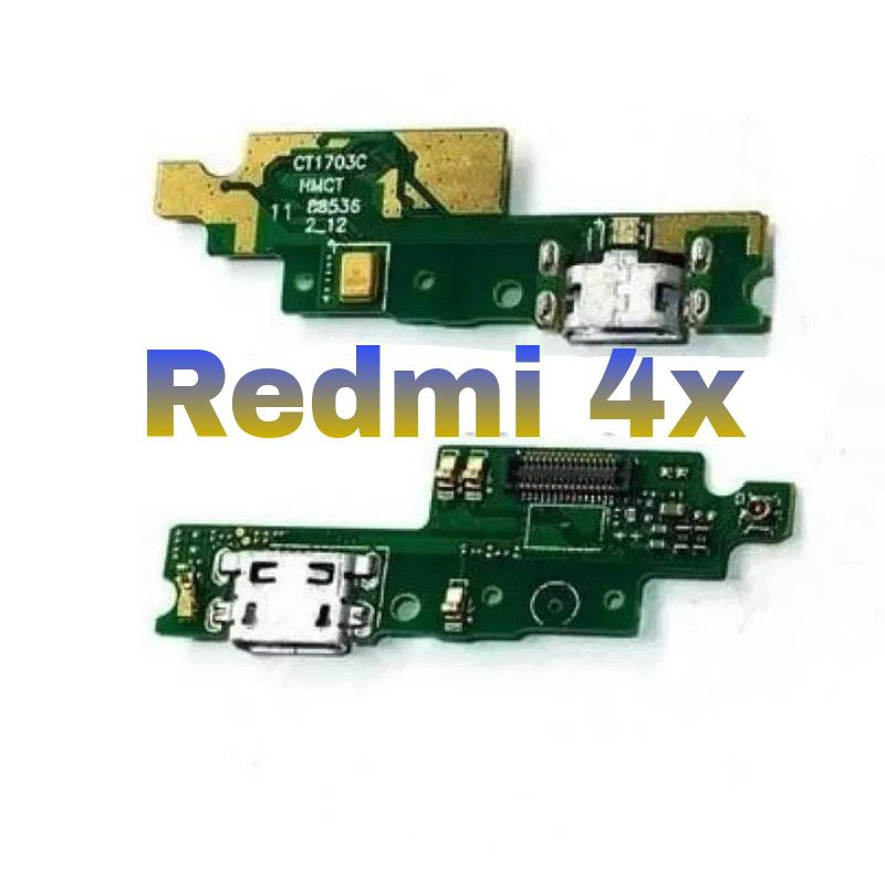 Papan Charger Redmi 4x + Con Tc + Mic Board Flexibel Konektor Casan Charger Conektor xiomi Xiaomi