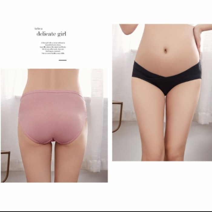hamil-ibu-dalam-pakaian- celana dalam wanita hamil cd hamil seamless - blue sea, m -pakaian-dalam-