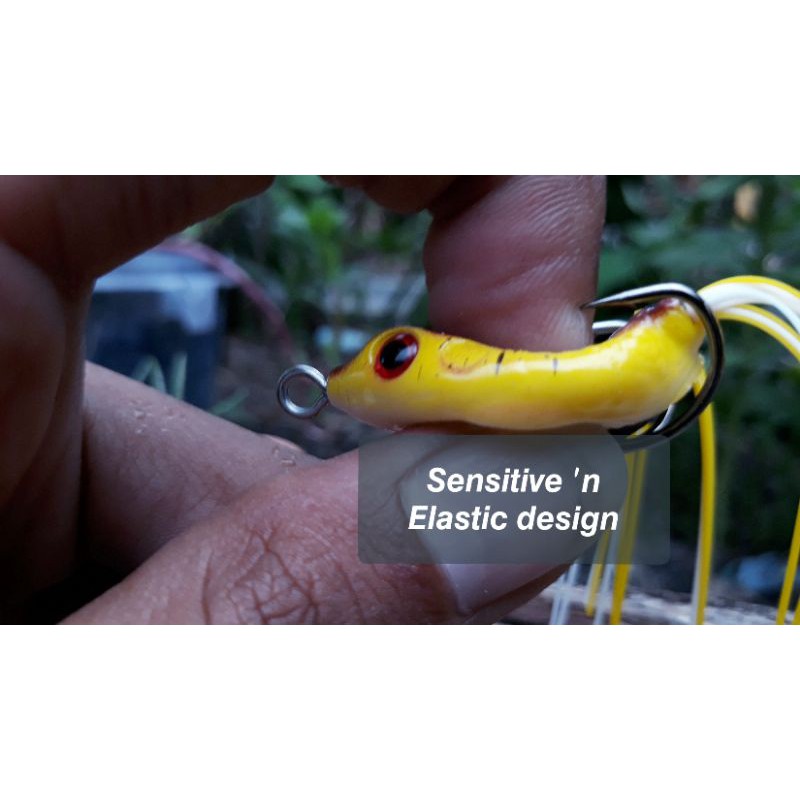 Soft frog killer 4cm/5,5gr. Umpan casting gabus/toman bentuk katak