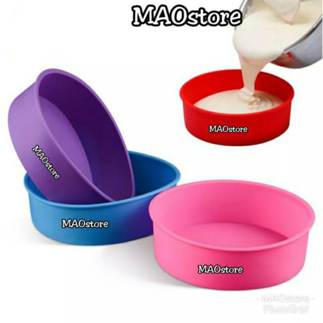 MAOSTORE CETAKAN ENTREMET CAKE CETAKAN ROUND MIRROR CAKE LOYANG BULAT LOYANG ENTREMET