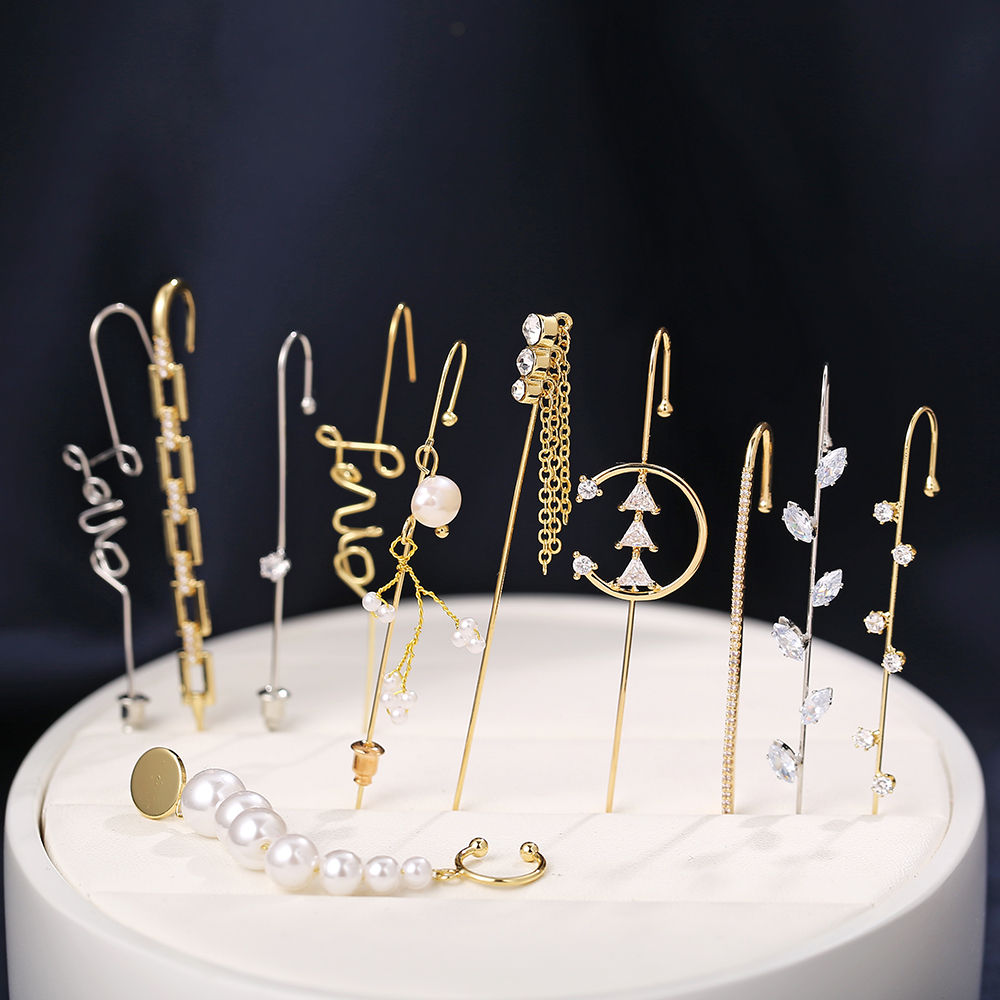Anting Mutiara Warna Emas Dan Silver Gaya Korea Untuk Wanita
