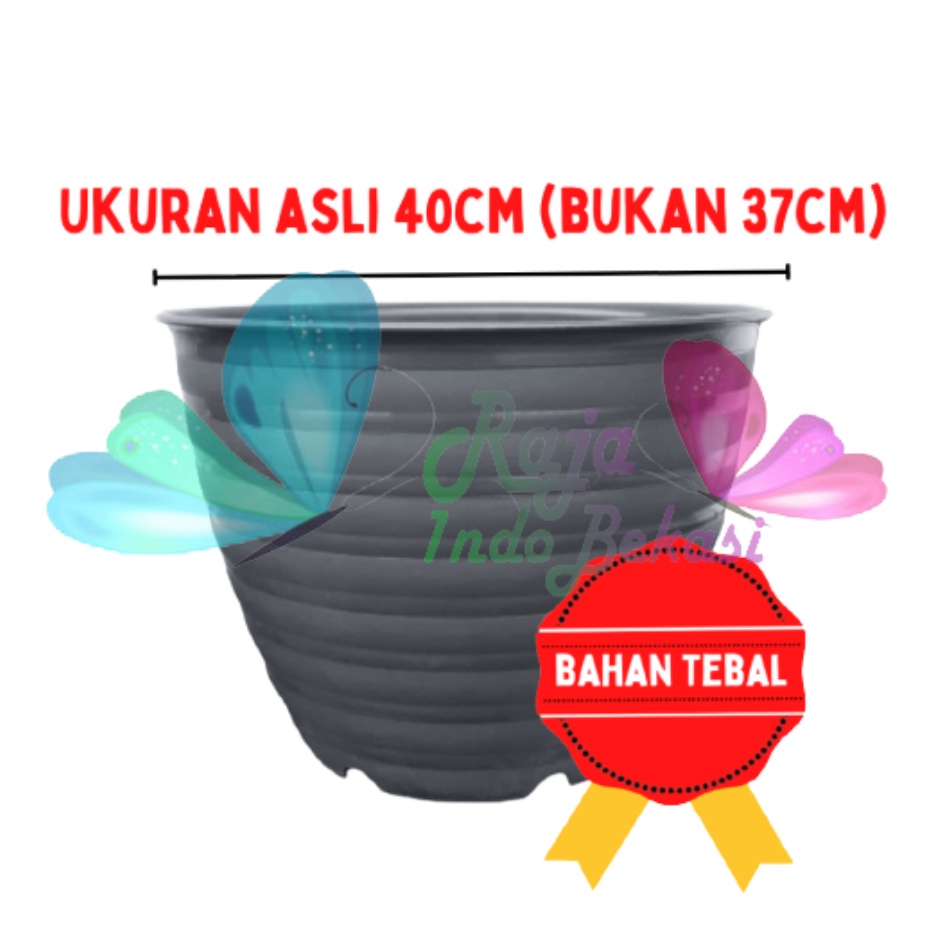 Ori Pot Super Tawon 40 Cm Merah Bata Coklat Pot Plastik Bunga Tanaman Pot Tawon Jumbo Besar Putih Tebal Murah Grosir Pot Jumbo Besar Putih Tinggi Murah 40cm 50cm 60cm 70cm 100cm