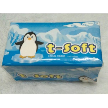 t-soft tisu facial 2ply isi 250's