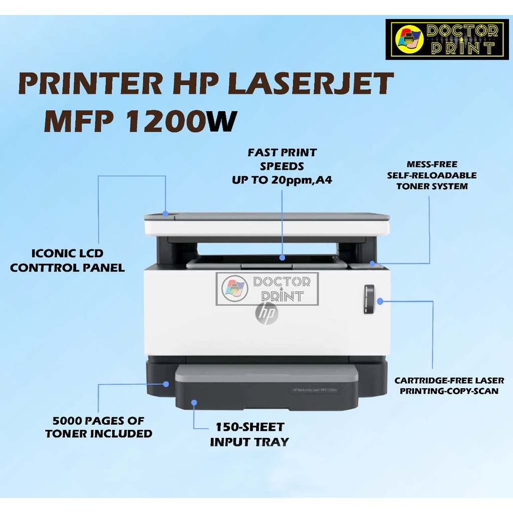 Printer HP Neverstop Laserjet 1200w
