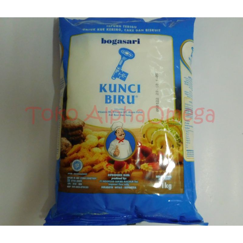 

Tepung Bogasari Kunci Biru 1 Kg