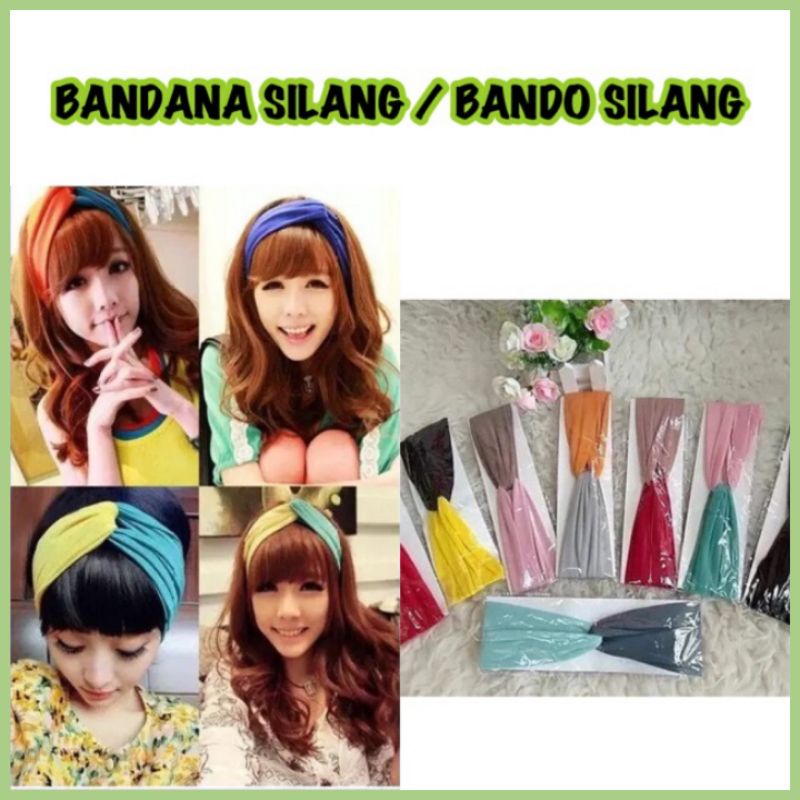 Bandana Bandob Silang Chibi Korean Style Murah