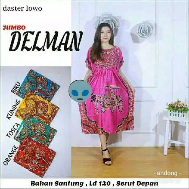 DASTER JUMBO LOWO DELMAN GROSIR MURAH ASLI PEKALONGAN