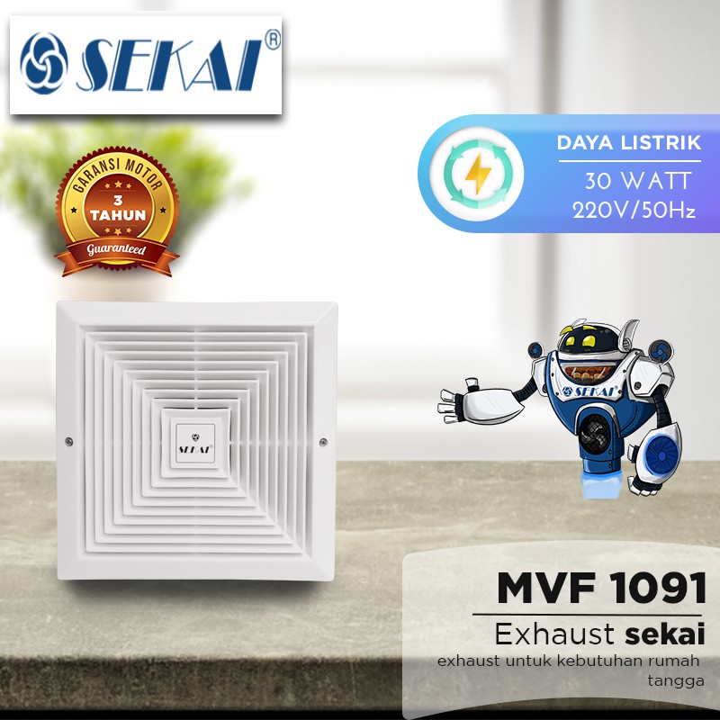 Sekai MVF-1091 Exhaust Fan / Kipas Angin 10 Inch