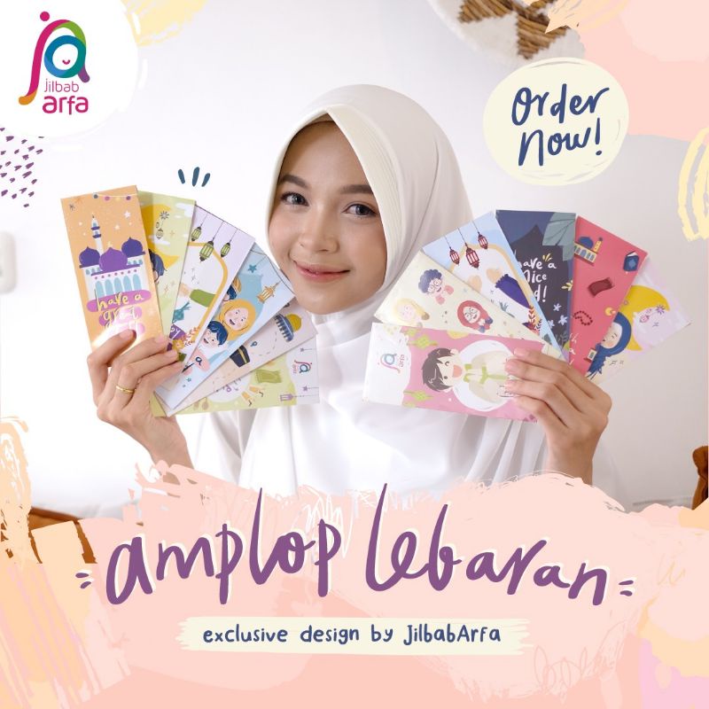 

Amplop Lebaran Desain Eksklusif (12 pcs) - by Jilbab Arfa