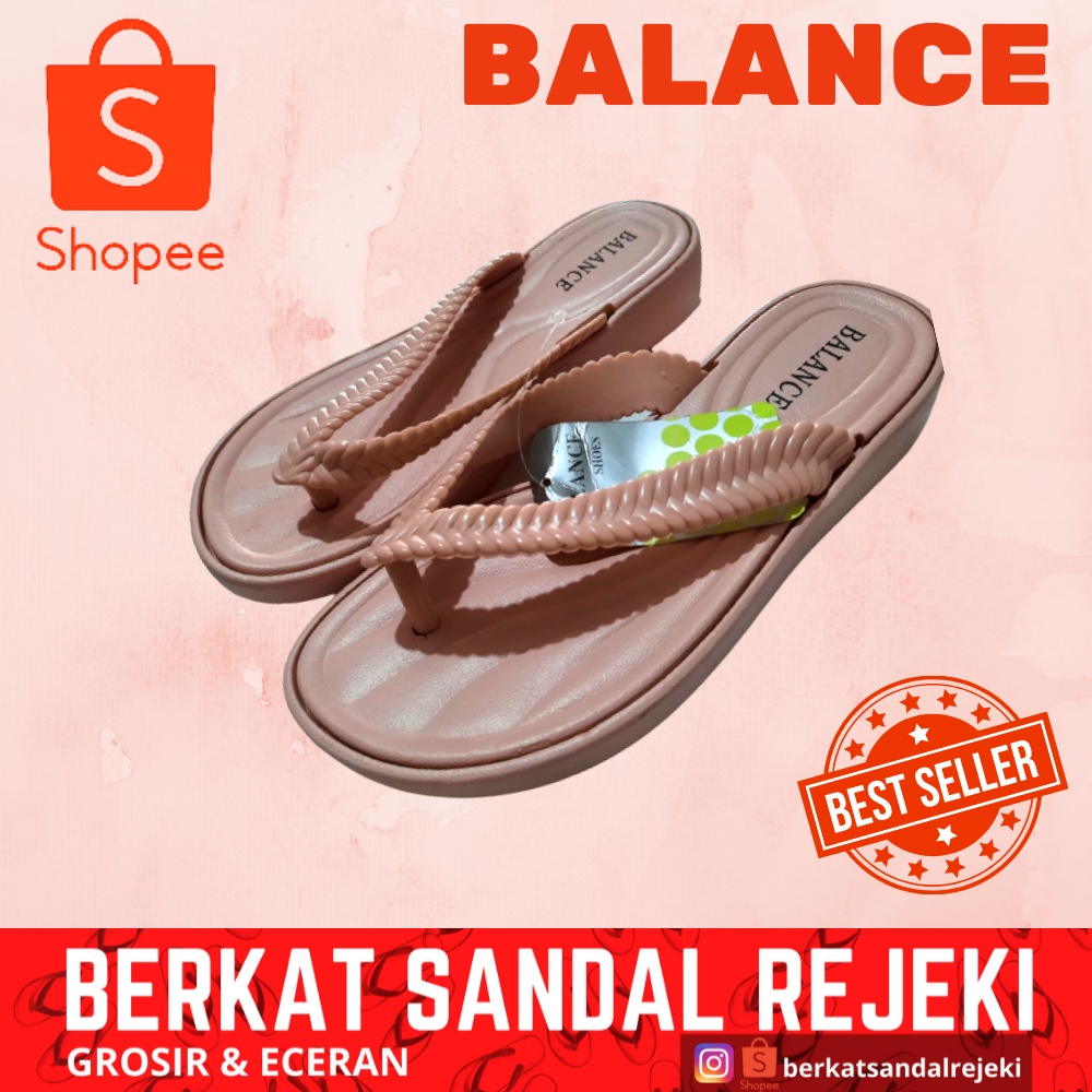 Sandal Wanita Karet Jepit Murah Balance 089