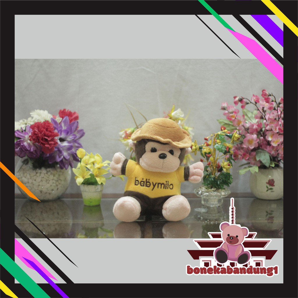 Boneka Animal Monyet Baby Millo Milo Lucu Mungil Nan Imut Shopee