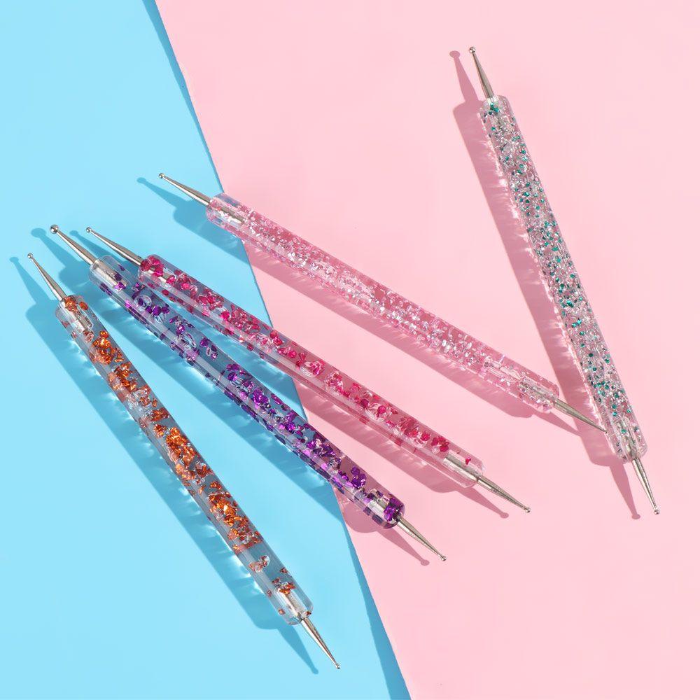 R-flower 5Pcs Dotting Pen Fashion Marbleizing 2arah Lukisan