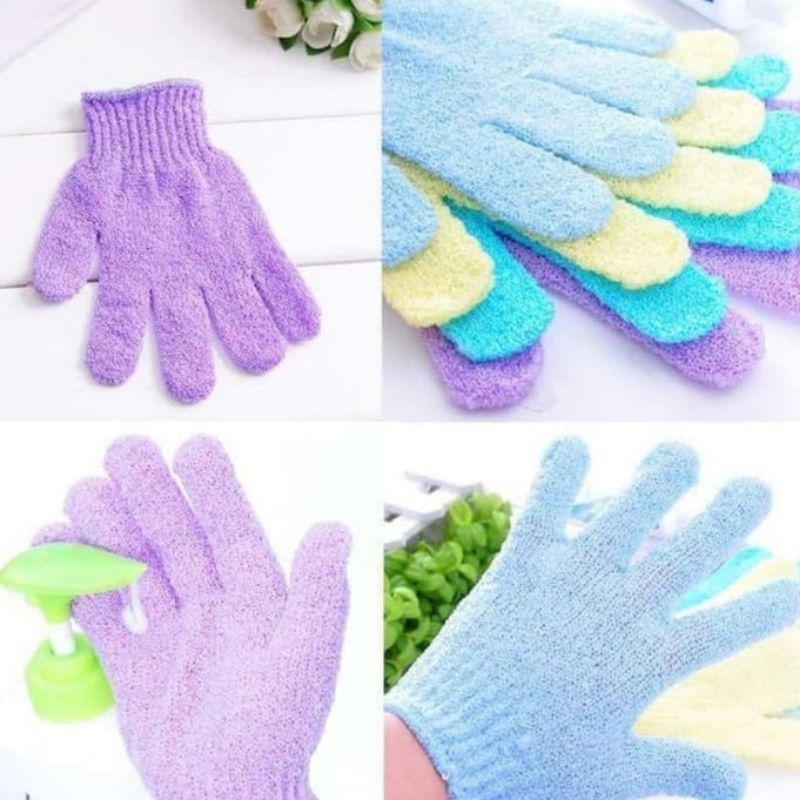 Sarung Tangan Mandi Scrub Scrubber Exfoliating Body Scrub Glove Spons