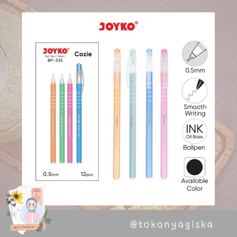 

[tokonyagiska] Pulpen Joyko Cozie BP -335 Warna-warni Ecer
