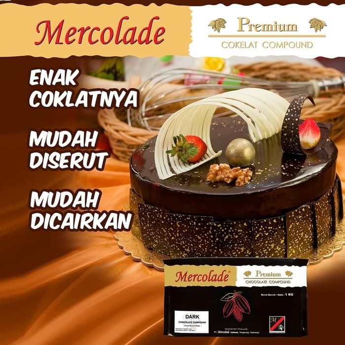 Mercolade premium White Compound 1 kg / coklat batang / cokelat blok white