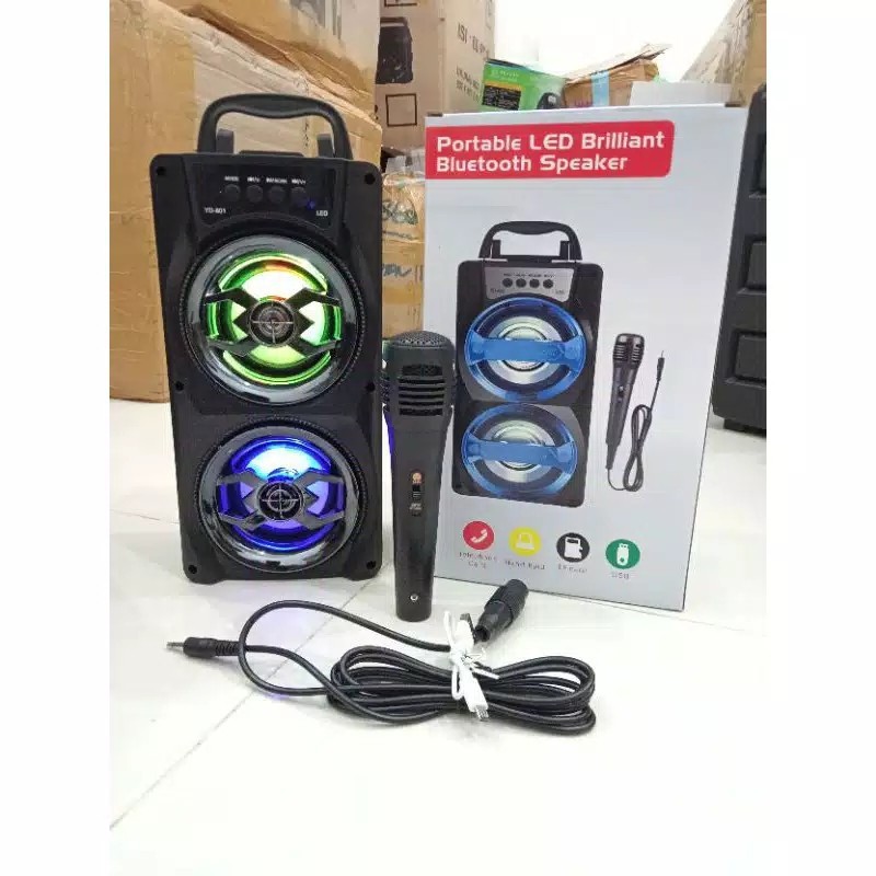 SPEAKER BLUETOOTH SALON AKTIF YD-801/YD-802 FREE MIC//SPEAKER PROTABLE