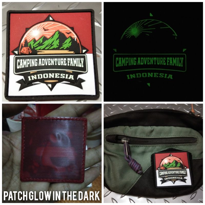 patch CAF INDONESIA glow in the dark