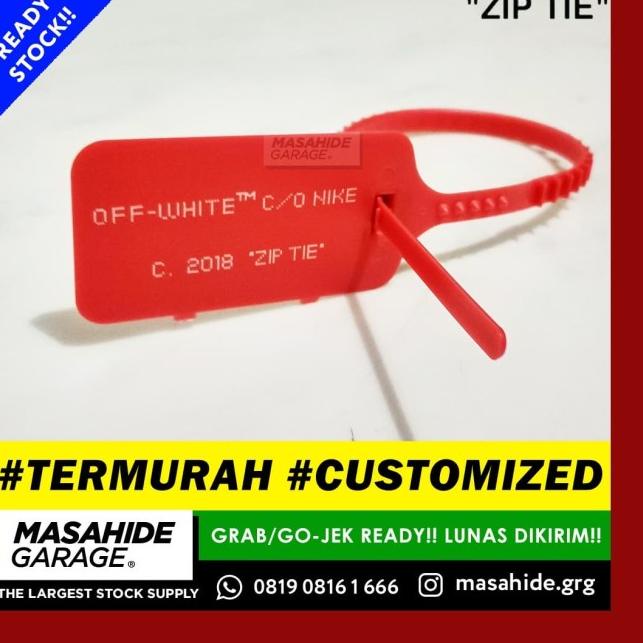 ➩ OFF WHITE ZIP TIE (NO BRAND) | OFFWHITE ZIPTIE VIRGIL ABLOH (POLOS) ♙