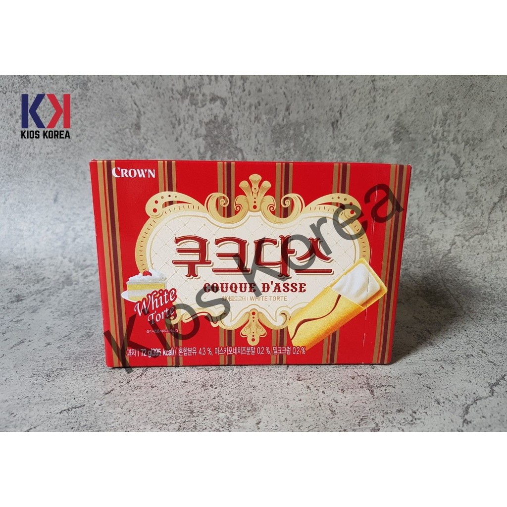 

CROWN Couque D'Asse White Torte Korean Biskuit BEST SELLER