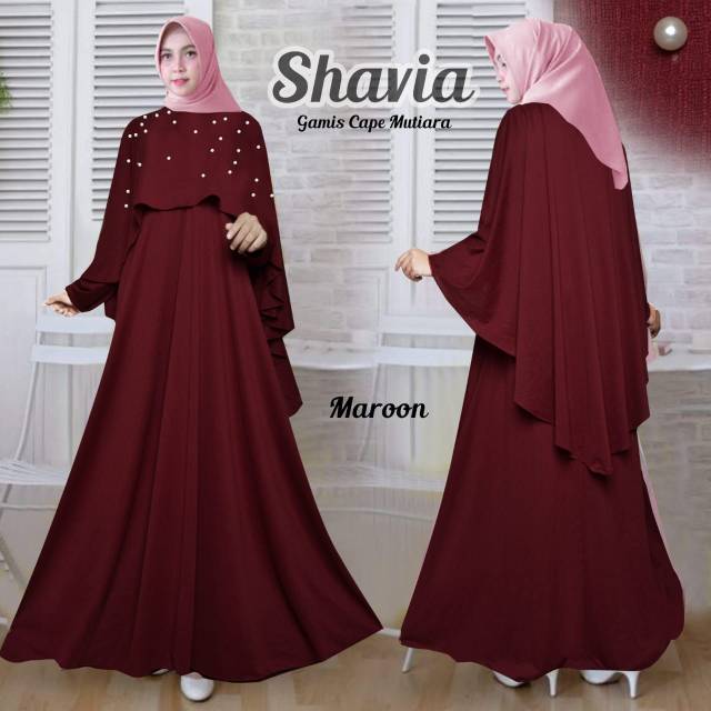 Shavia Gamis Cape Mutiara