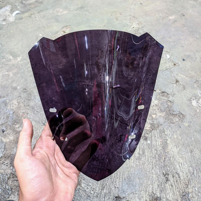 windshield aerox 155 model mhr smoke - visor aerox 155