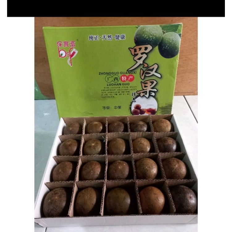 

buah Lo Han Kuo per kotak isi 20biji
